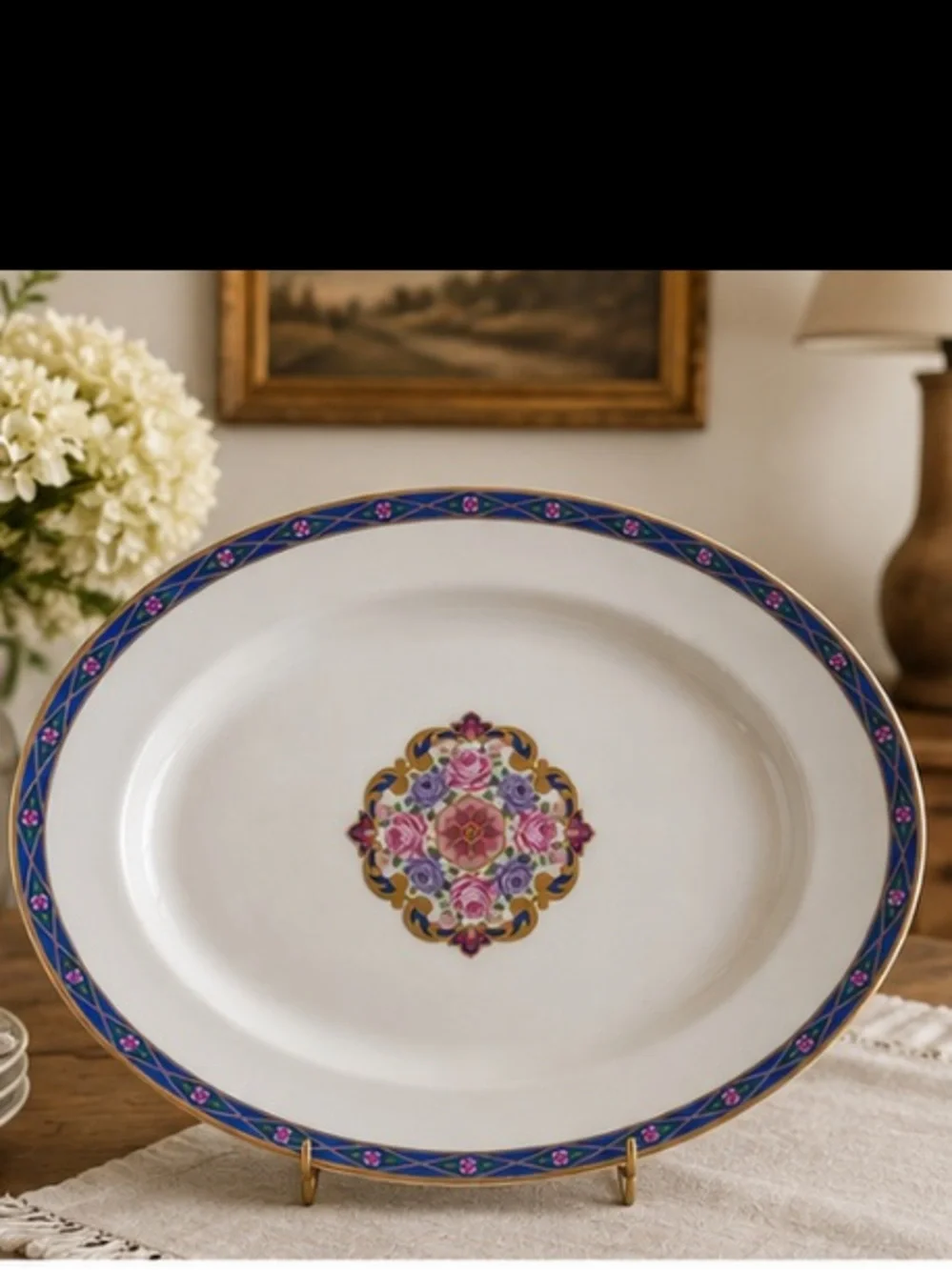 Vintage Muirfield Medallion Oval Serving Platter
